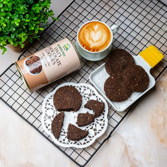 Oats Chocolate Cookie (No Maida)