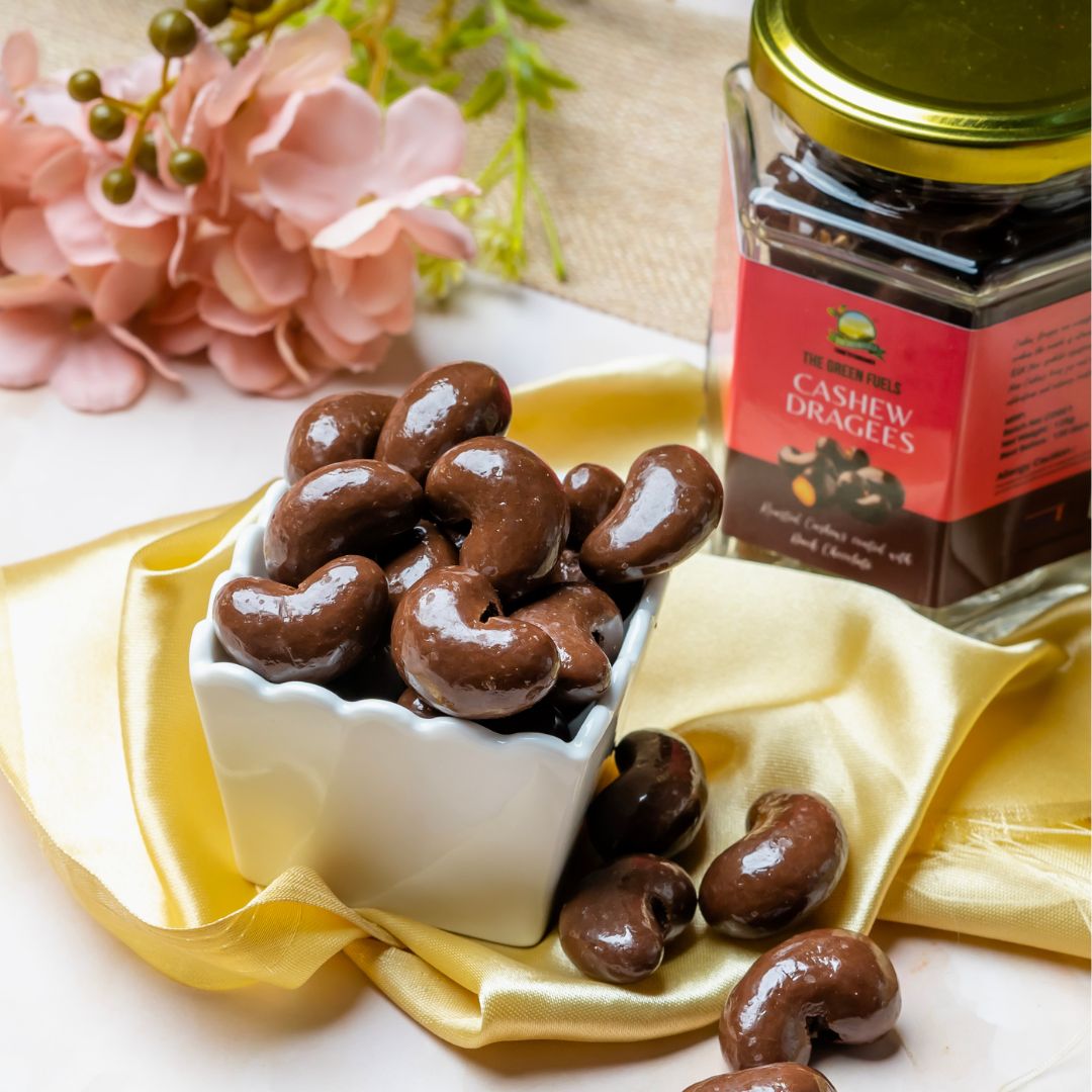 Cashew Dragees (Chocolate coated Cashews) 125gm