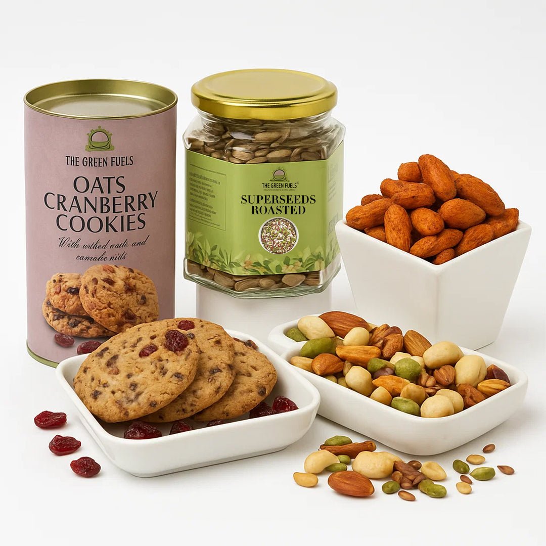 Everyday munching Bundle – Healthy Snacks & Dry Fruits Gift Pack – The Green Fuels