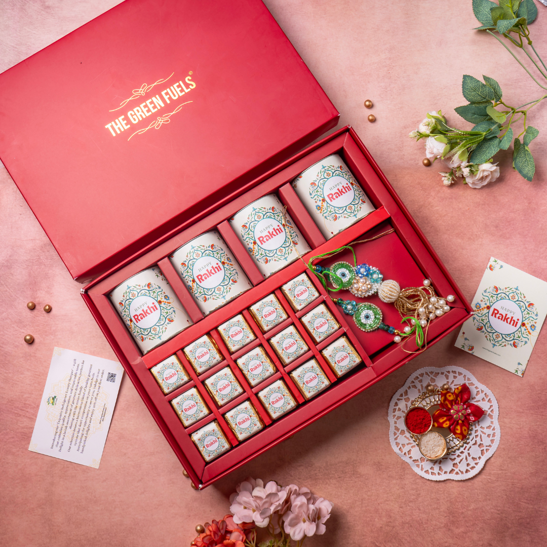 Rakhi Indulgence Box with dark chocolates