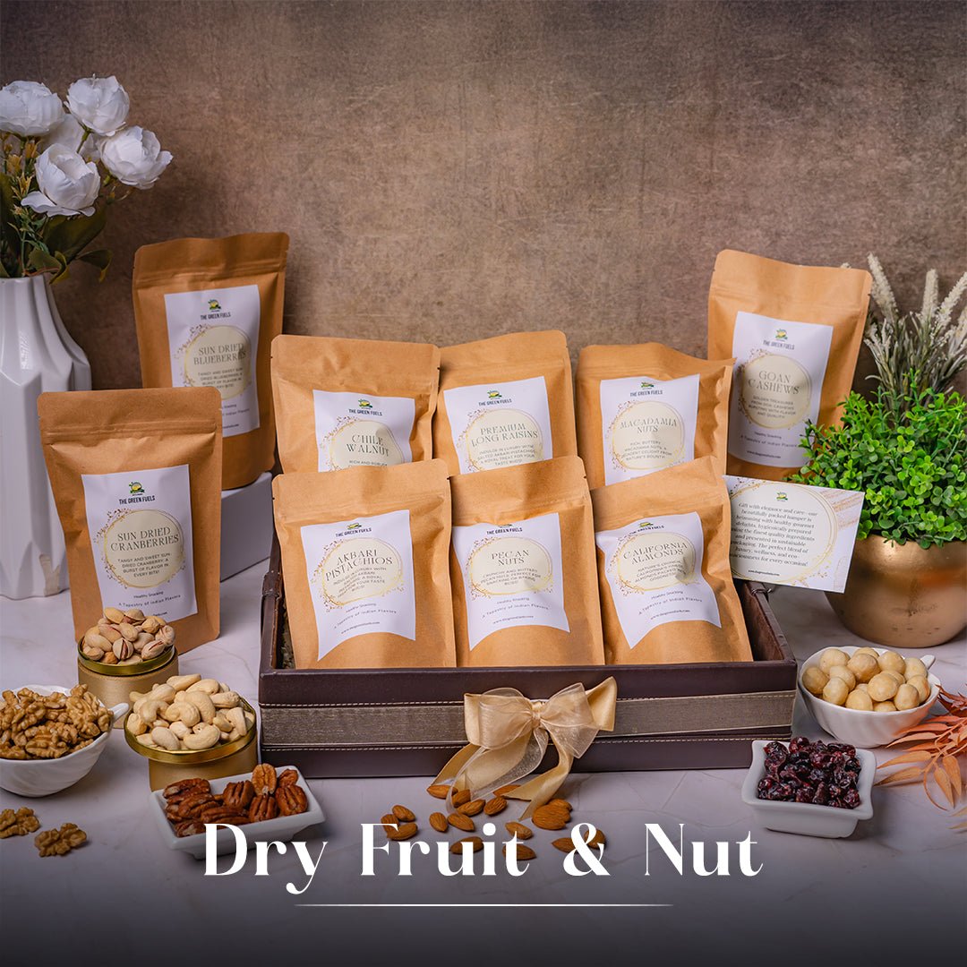 Enjoy the fresh, crunchy Dry Fruit & Nuts from "THE GREEN FUELS"