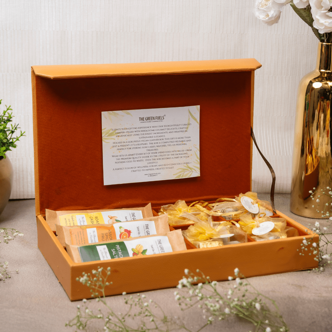 Luxe Utility Hamper | Vegan Leather Diwali Gift TGF – thegreenfuels.com