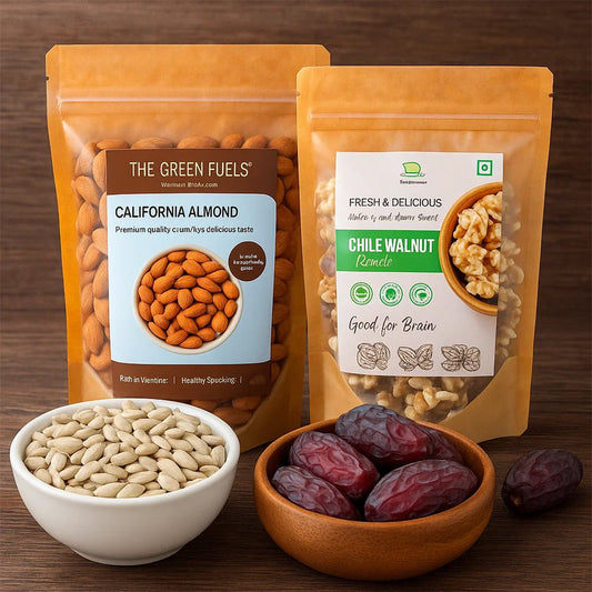 Senior care above 60 Bundle – Healthy Super seed & Dry Fruits Gift Pack – The Green Fuels