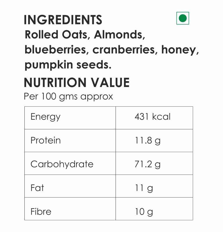 Granola- Mixed Berries - 160 Gm Jar